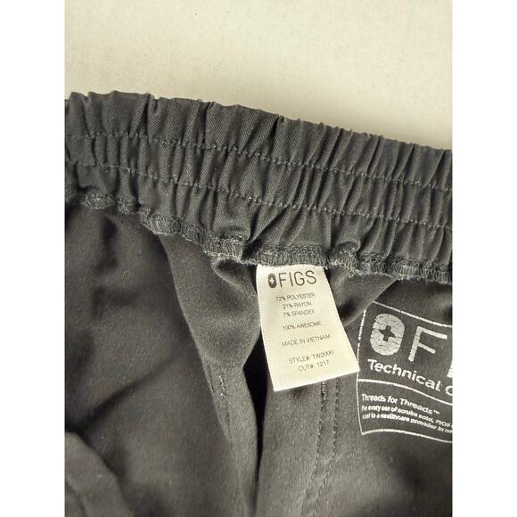 Figs Technical Collection Black Scrub Pants - Size XS - Picture 6 of 7